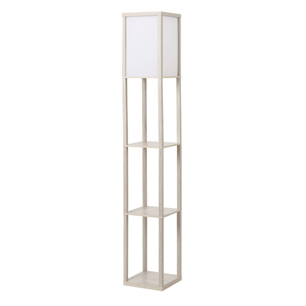 Lampadaire 26x26x160 cm E27 40W avec Étagères en Chêne MDF online