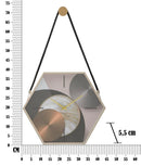 Orologio da Muro Blis 45x5,5x39 cm in Ferro MDF e Vetro Multicolor