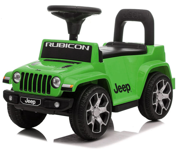 Véhicule porteur pour enfants avec permis Jeep Rubicon vert sconto
