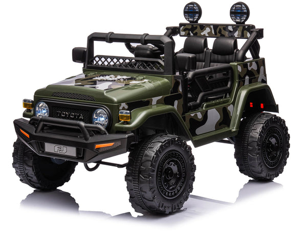 online Voiture jouet électrique pour enfants 12V Toyota Cruiser vert militaire
