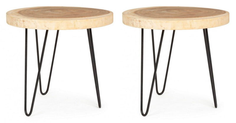 Set 2 Tavolini Ø56x48h cm Tuala
