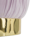 Puff Contenitore Paris Rosa Ø41x41 cm Legno Spugna e Velluto Sintetico Rosa e Oro