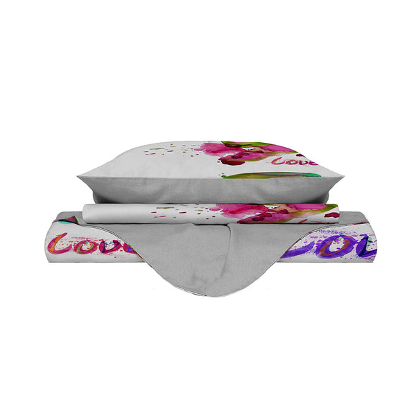 online Housse de couette double avec impression sur le sac et taies d'oreiller Kio614