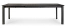 Tavolo Allungabile Konnor 160-240x100 cm Antracite in Alluminio