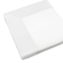 Set Lenzuola Matrimoniali Sopra Sotto e Federe Balza in Raso Mitera Diamante Bianco 