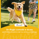 Recinto per Cani Pannelli 50x80 cm Espandibile e Pieghevole in Metallo Nero      