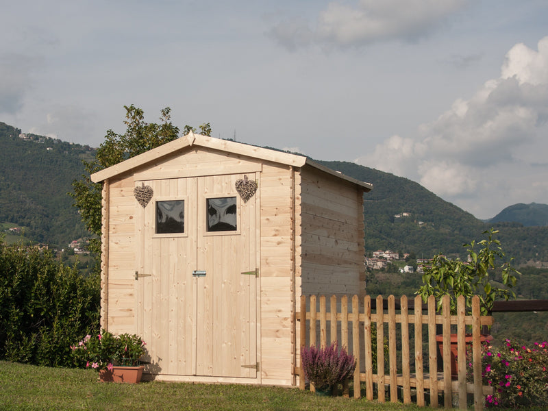 Casetta Box da Giardino Porta Utensili 200x200 cm in Legno Giulia