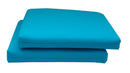 Set 2 Cuscini per Sedia da Giardino 45x45x5 cm in Dralon Allegro Turchese 