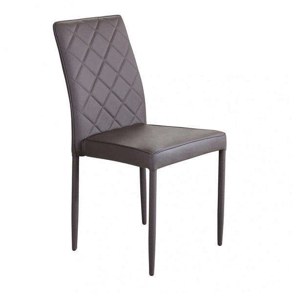 acquista Chaise Blossom 41x50x91 h cm en similicuir marron