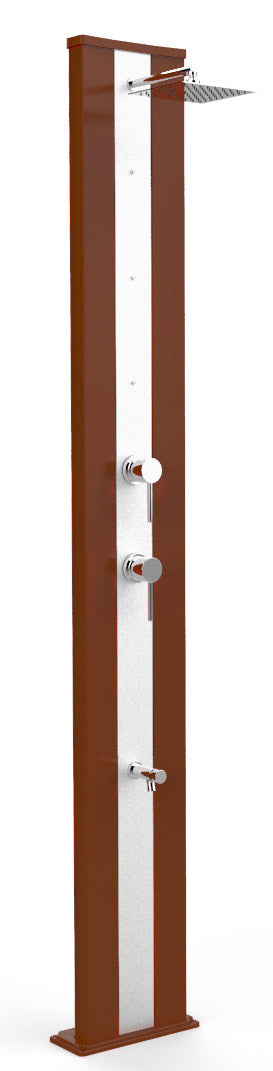 Doccia Solare da Giardino 40L Miscelatore Nebulizzatore e Lavapiedi Arkema Dada S Fascia Inox Oro Van Gogh acquista