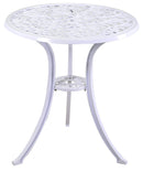 Set Tavolo e 2 Sedie da Giardino in Alluminio Volterra Bianco