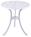 Set Tavolo e 2 Sedie da Giardino in Alluminio Volterra Bianco