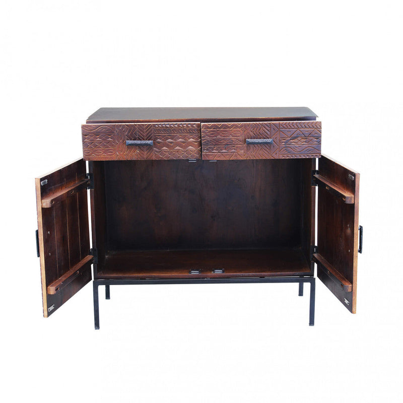 Mobile Craig 90x40x85 h cm in Legno Marrone