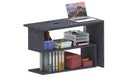 Scrivania con Gamba ad S Girevole 120/65x50x75 cm Volta Ardesia