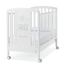 Lettino Culla in Legno Italbaby Happy Family con Strass Bianco