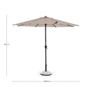 Ombrellone da Giardino Ø3x2,37h m Palo Ø48 mm con Snodo Rio Antracite/Beige 