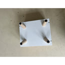 Comodino per Bambini 3-8 Anni 34x31x25 cm con Vano Contenitore Gambe in Pino e Maniglia a Nuvola in Truciolato Bianco      