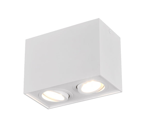 Plafoniera da Interno Attacco GU10 in Metallo Bianco Opaco sconto