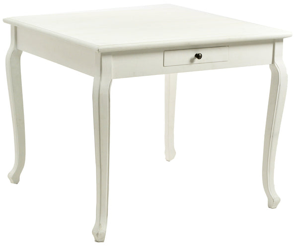 Table Carrée en Bois MDF Fribourg Blanc prezzo