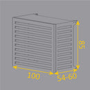 Copri Condizionatore 100x85x60 cm in Alluminio Blade M Antracite