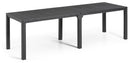 Tavolo Doppio da Giardino 295x90x74,5 cm in Resina Keter Kulie Double Antracite
