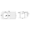 Lavello Classic 336 100x50 cm sinistro