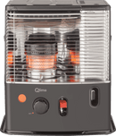 Stufa a Combustibile Liquido 2,4 kW con Accensione Spark Nero Qlima R4224STC-2