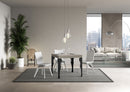 Tavolo Allungabile 90-246x90x77 cm Paxon Cashmere Telaio Antracite 