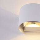 Lampada da parete Outdoor in Metallo Fulton Bianco