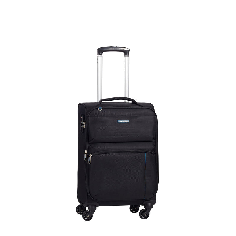 Trolley Valigia Bagaglio a Mano Espandibile in Poliestere TSA Ravizzoni Manila Nero