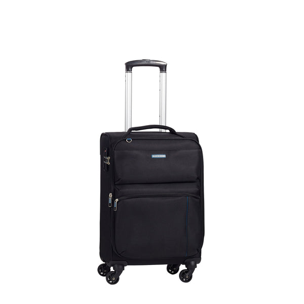 Trolley Valigia Bagaglio a Mano Espandibile in Poliestere TSA Ravizzoni Manila Nero acquista