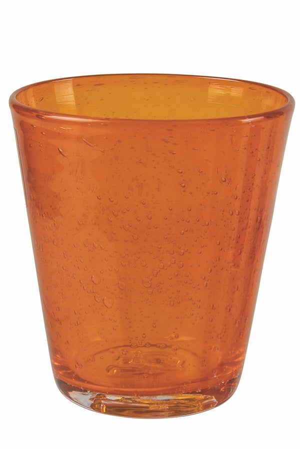 acquista Lot de 6 Verres à Eau en Pâte de Verre 250 ml Villa d'Este Home Tivoli Orange Cancun Satiné