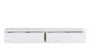 Mensola da Parete con 2 Cassetti 88,2x13,4x20 cm in Fibra di Legno Domino Bianco