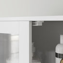 Mobile Colonna Bagno 60x30x170,5 cm con 3 Armadietti Bianco   
