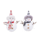 Set 12 Pupazzi Neve con Sciarpa H12 cm 