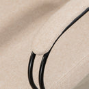 Sedia da Ufficio Ergonomica Girevole con Reclinazione Altezza Regolabile 58x61x115-125 cm Beige  