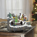 Villaggio Natalizio 23x15x18 cm con Trenino Luci Suoni e Movimento