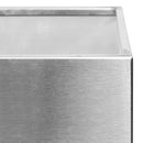 Cestino Gettacarte Posacenere 30,6x60x24,5 cm in Acciaio 17L per Interno Esterno