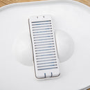 Distributore Automatico Cibo Cani e Gatti 20,5x25x28 cm con Ciotola e Timer Bianco