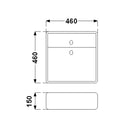Mobile da Bagno sospeso Giava 01 Legno Crema TFT