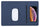 Tapis de souris 34,6x22,5x0,5 cm avec base de charge rapide sans fil bleu nuit