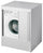 Housse Lave Linge Extérieure en PVC 70x94x60 cm avec Volet Forlani Esterni Roc Blanc