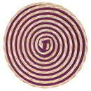 Set 6 Tovagliette Ø38 cm  in Paglia e Carta VdE Tivoli 1996 Spiral