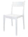 Chaise 52x46x82 cm pour Intérieur et Extérieur Blanc
