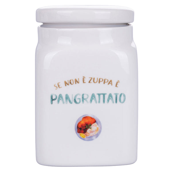 acquista Pot à chapelure 9,5x9,5x14,5 cm en New Bone China VdE Tivoli 1996 Le Travisate Bia