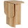 Table à manger pliante peu encombrante 90x60x74 cm en bois de chêne