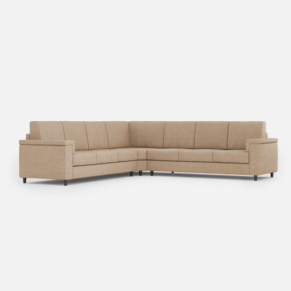 prezzo Divano Angolare 7 Posti 286x286x85 cm Marrak in Tessuto Beige