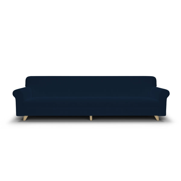 Housse de canapé extensible 4 places en polyester bleu foncé online