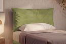 Letto 1 Piazza e Mezza con Rete Rivestita Microfibra Tè Verde Tessis Testata Soft Varie Misure