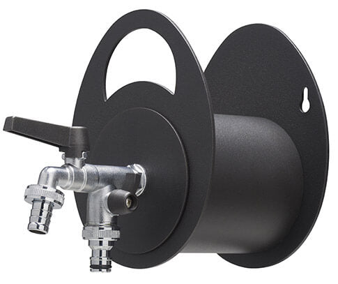 Belfer 42/MU Support de tuyau mural anthracite avec robinet à double sortie sconto